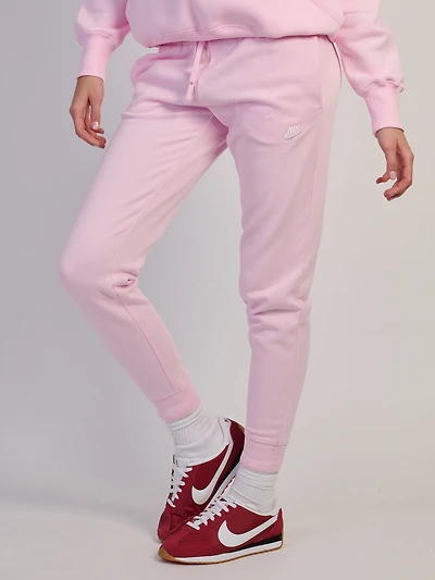 NIKE SPORTSWEAR CLUB FLEECE MID RISE PANT STD - PINK