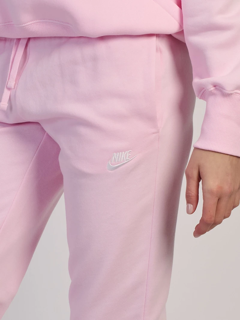 NIKE SPORTSWEAR CLUB FLEECE MID RISE PANT STD - PINK