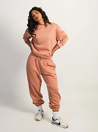 NIKE CLUB MIDRISE OVERSIZED SWEATPANTS - ROSE GOLD