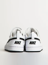 KIDS NIKE COURT BOROUGH LOW RECRAFT SHOES - WHITE/BLACK
