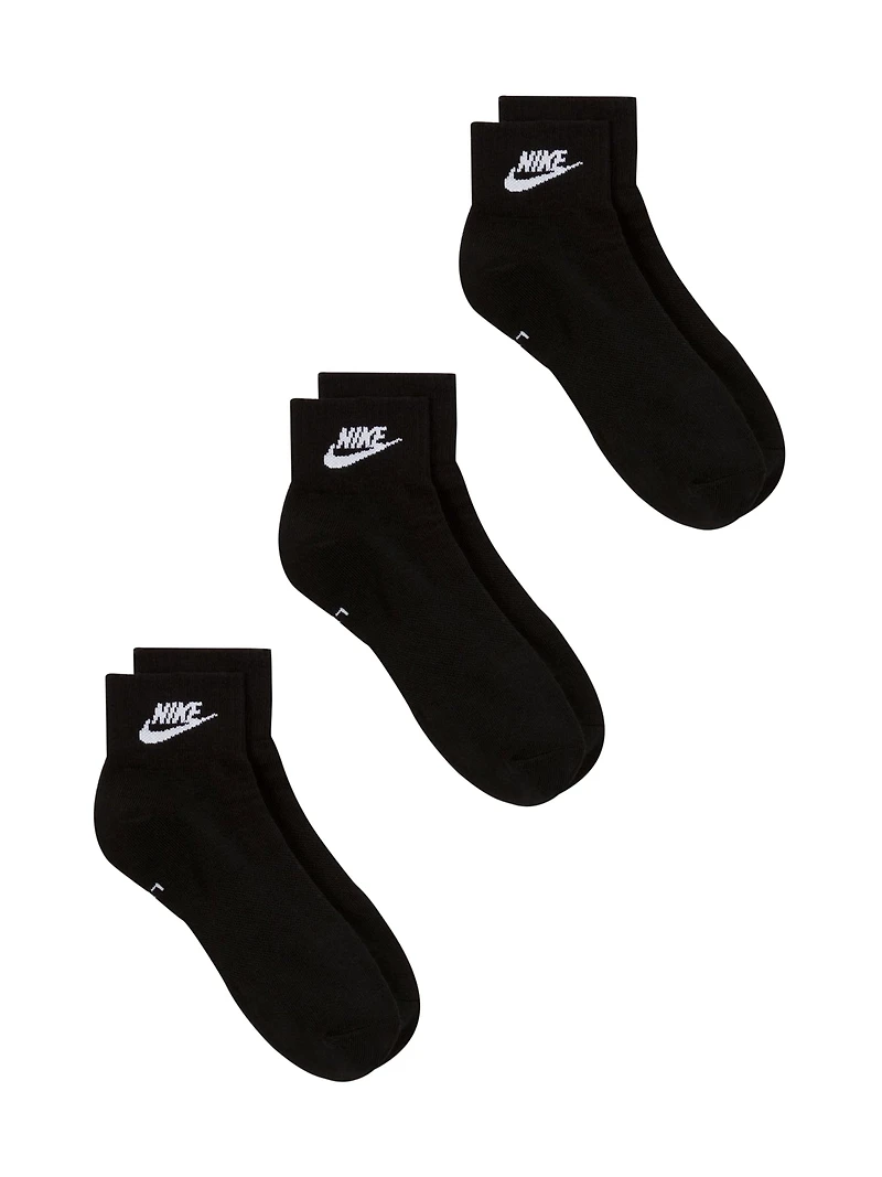 NIKE EVERY DAY ESSENTIALS ANKLE SOCKS 3 PACK