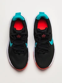 KIDS NIKE STAR RUNNER 4 SHOES - BLACK/BRIGHT CRIMSON/WHITE/DUSTY CACTU
