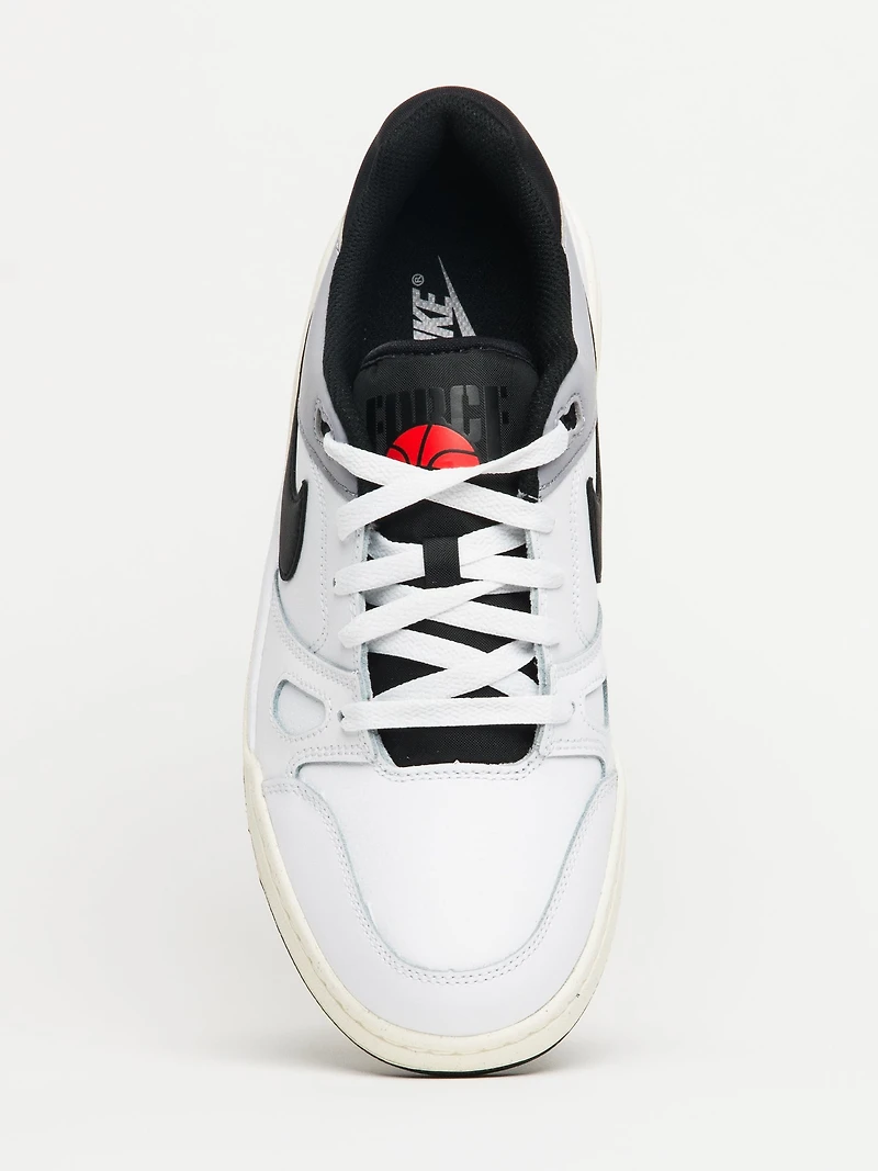 MENS NIKE FULL FORCE LOW SNEAKER - WHITE/PEWTER/SAIL/BLACK