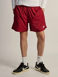 NIKE CLUB WOVEN FLOW SHORT - CRIMSON