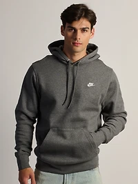 NIKE SPORTSWEAR CLUB PULL OVER HODDIE- CHARCOAL
