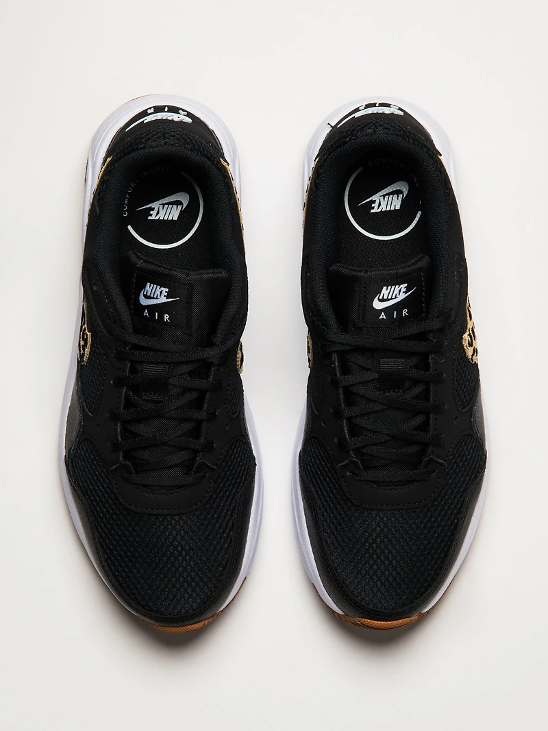 WOMENS NIKE AIR MAX SC SNEAKERS - BLACK/WHITE/LEOPARD