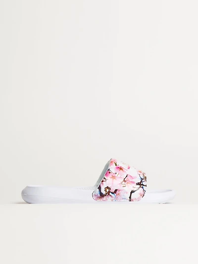 WOMENS NIKE VICTORI ONE SLIDE - WHITE/FLORAL PRINT