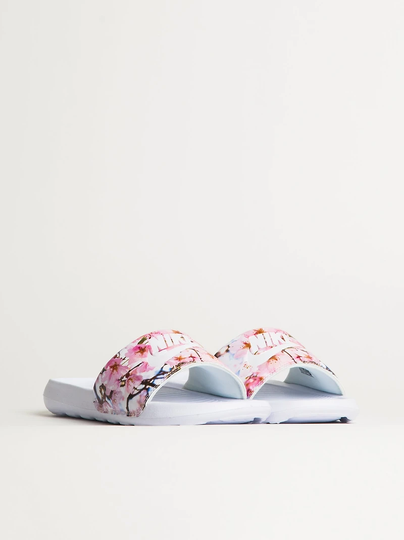WOMENS NIKE VICTORI ONE SLIDE - WHITE/FLORAL PRINT