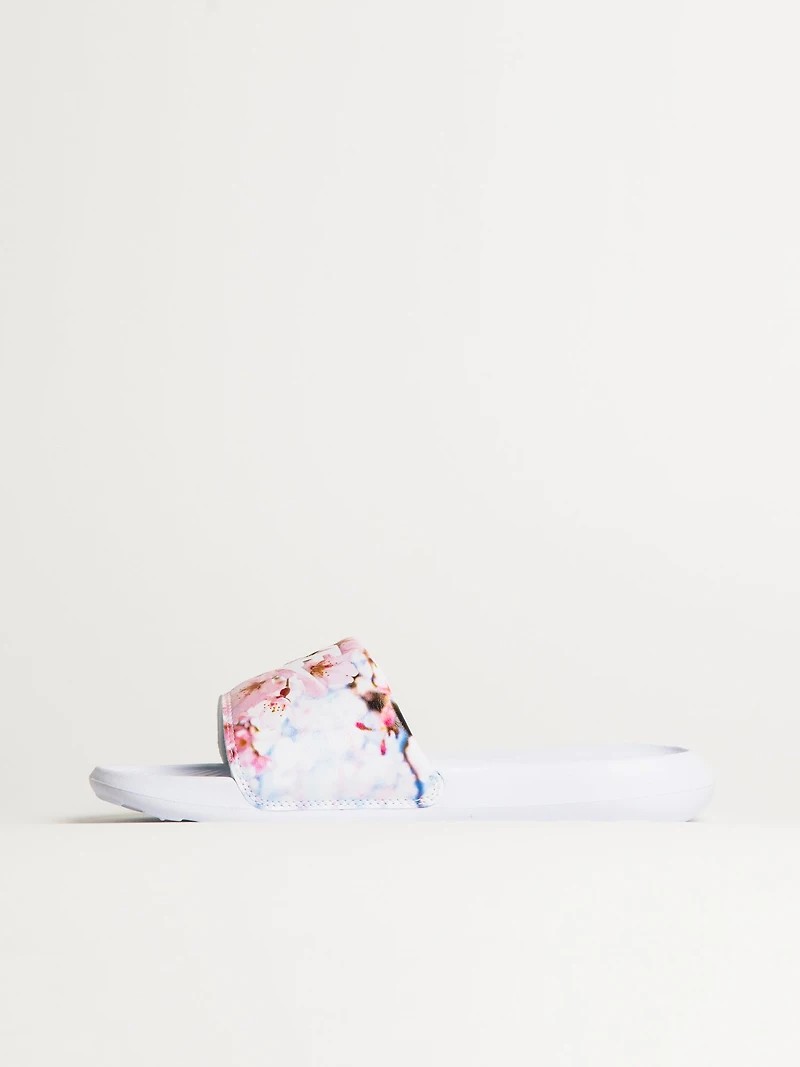 WOMENS NIKE VICTORI ONE SLIDE - WHITE/FLORAL PRINT
