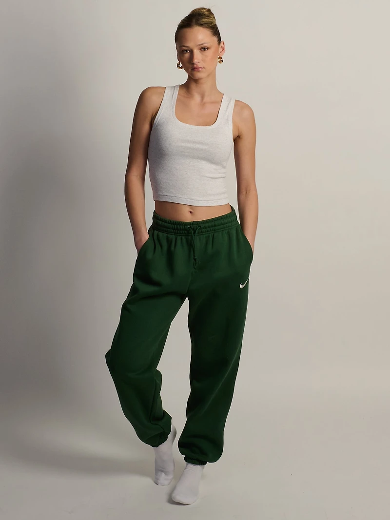 NIKE SPORTSWEAR PHOENIX FLEECE HIGHRISE OVERSIED PANT - FOREST