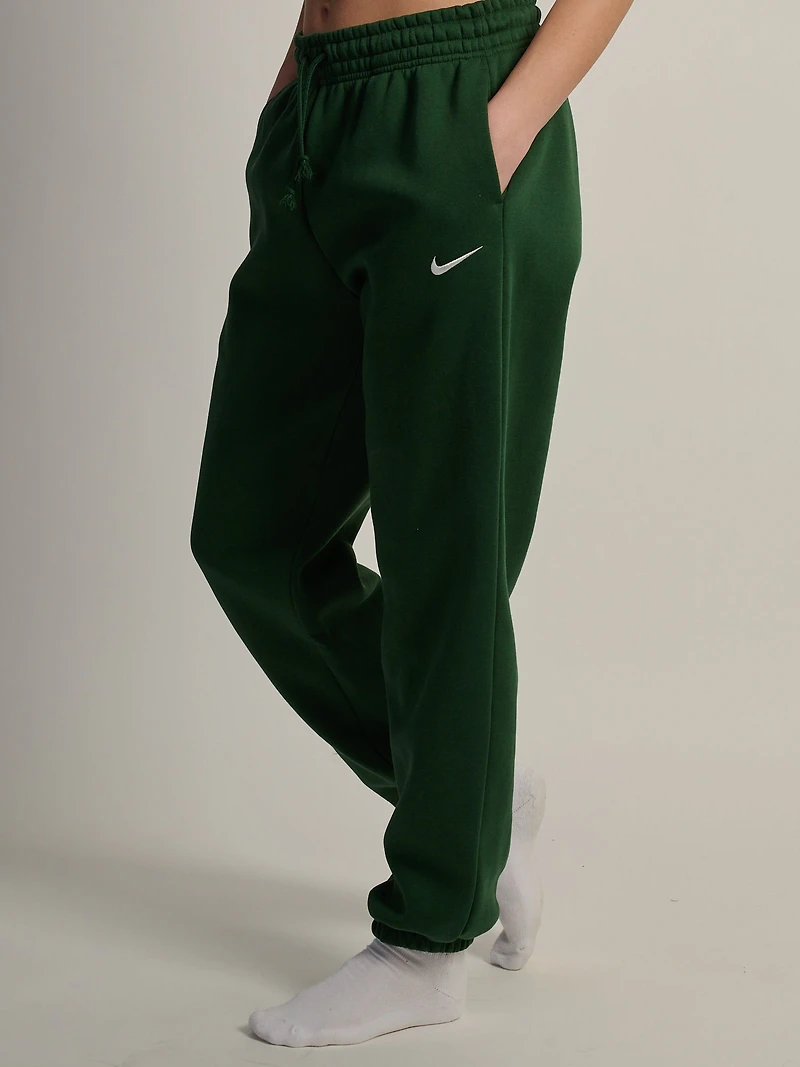 NIKE SPORTSWEAR PHOENIX FLEECE HIGHRISE OVERSIED PANT - FOREST
