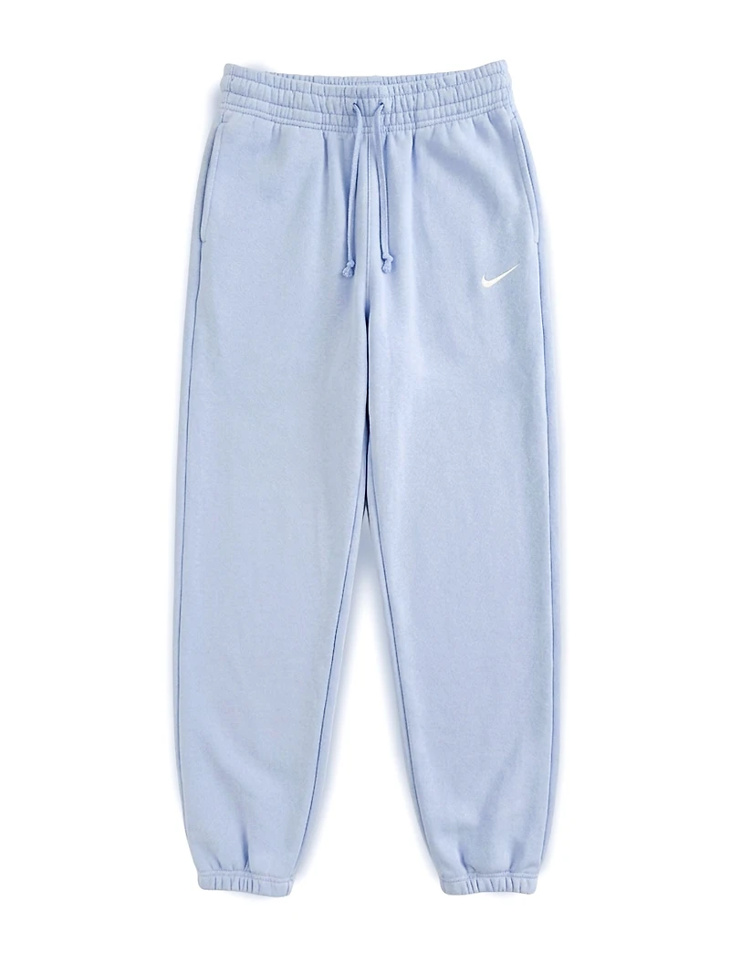 NIKE SPORTSWEAR PHOENIX FLEECE PANTALON OVERSIZE HAUTE - BLEU