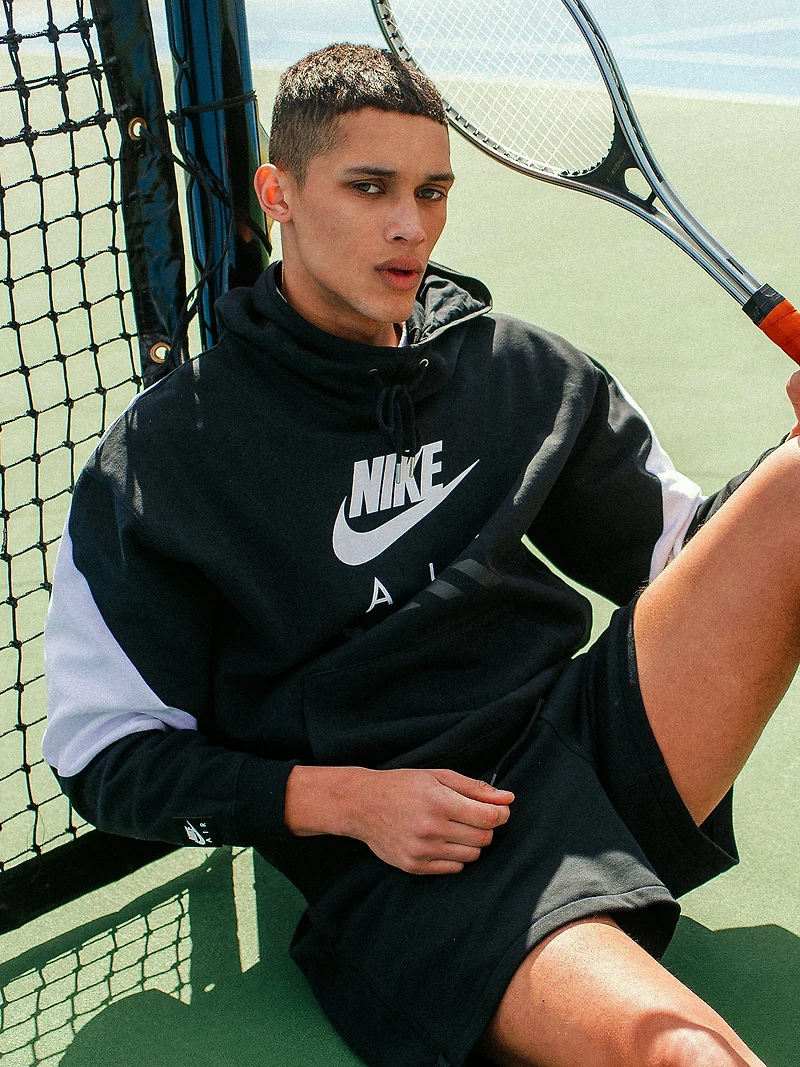 PULL-OVER À CAPUCHE NIKE AIR - NOIR