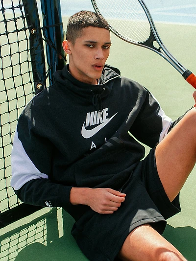 PULL-OVER À CAPUCHE NIKE AIR - NOIR
