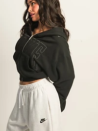 NIKE SPORTSWEAR STREET CROP FULL ZIP HOODIE