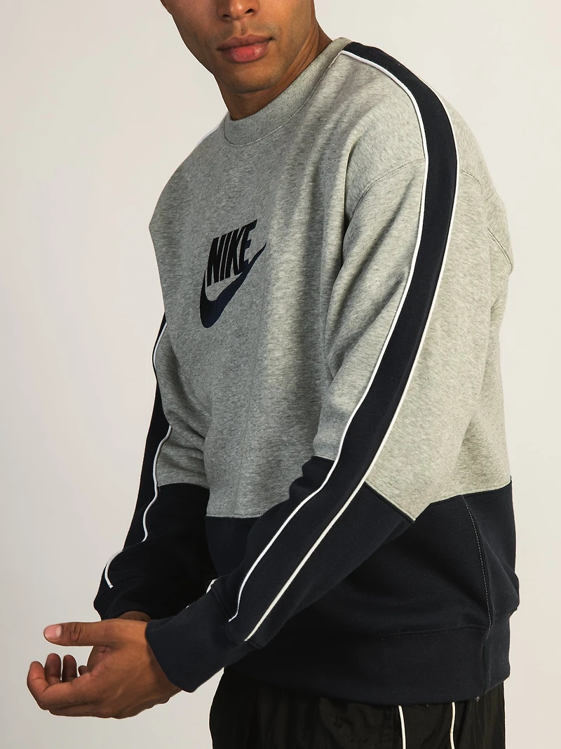 PULL-OVER À COL RAS DU COU EN POLAIRE BROSSÉE NIKE CLUB