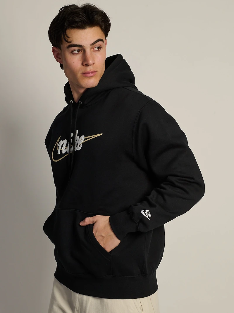 HOODIE CHENILLE NIKE CLUB P/O - NOIR