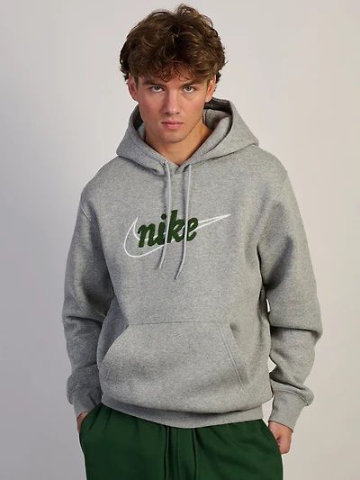 NIKE CHENILLE LOGO PULL OVER HOODIE