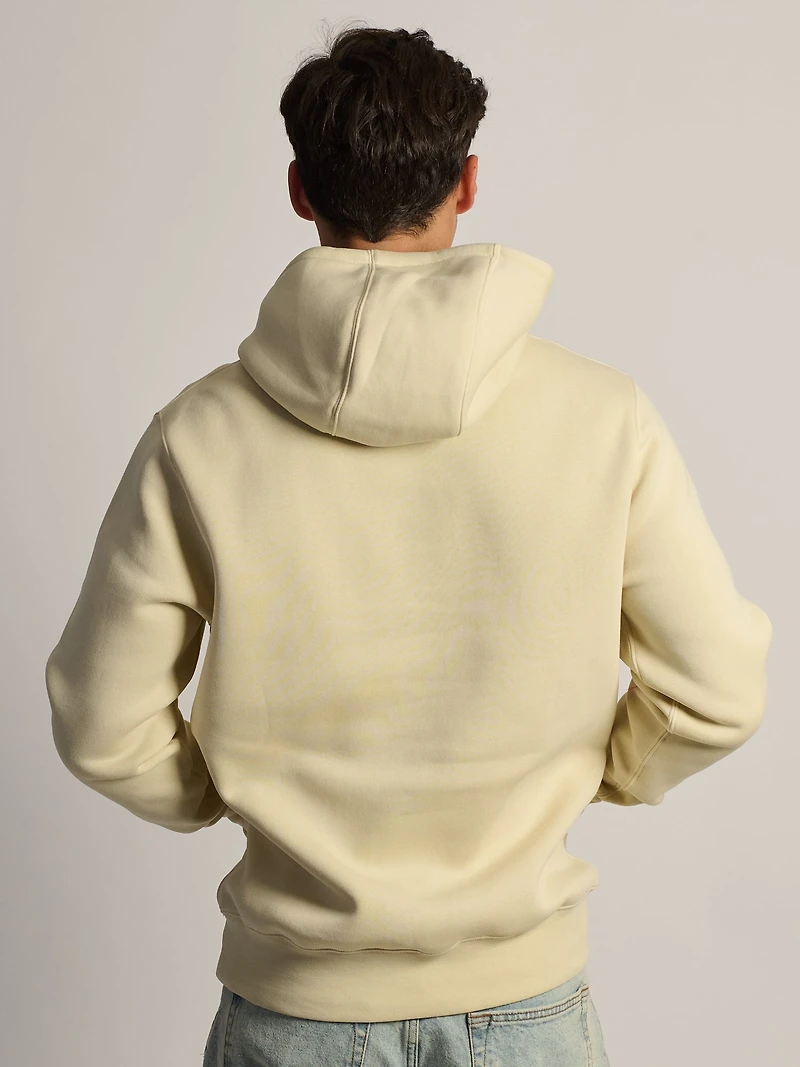 NIKE CLUB CHENILLE PULL OVER HODDIE - LIGHT KHAKI