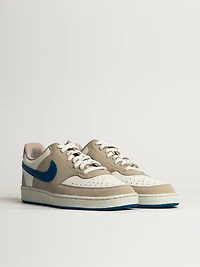 MENS NIKE COURT VISION LOW SNEAKER - WHITE/BLUE