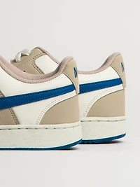 MENS NIKE COURT VISION LOW SNEAKER - WHITE/BLUE