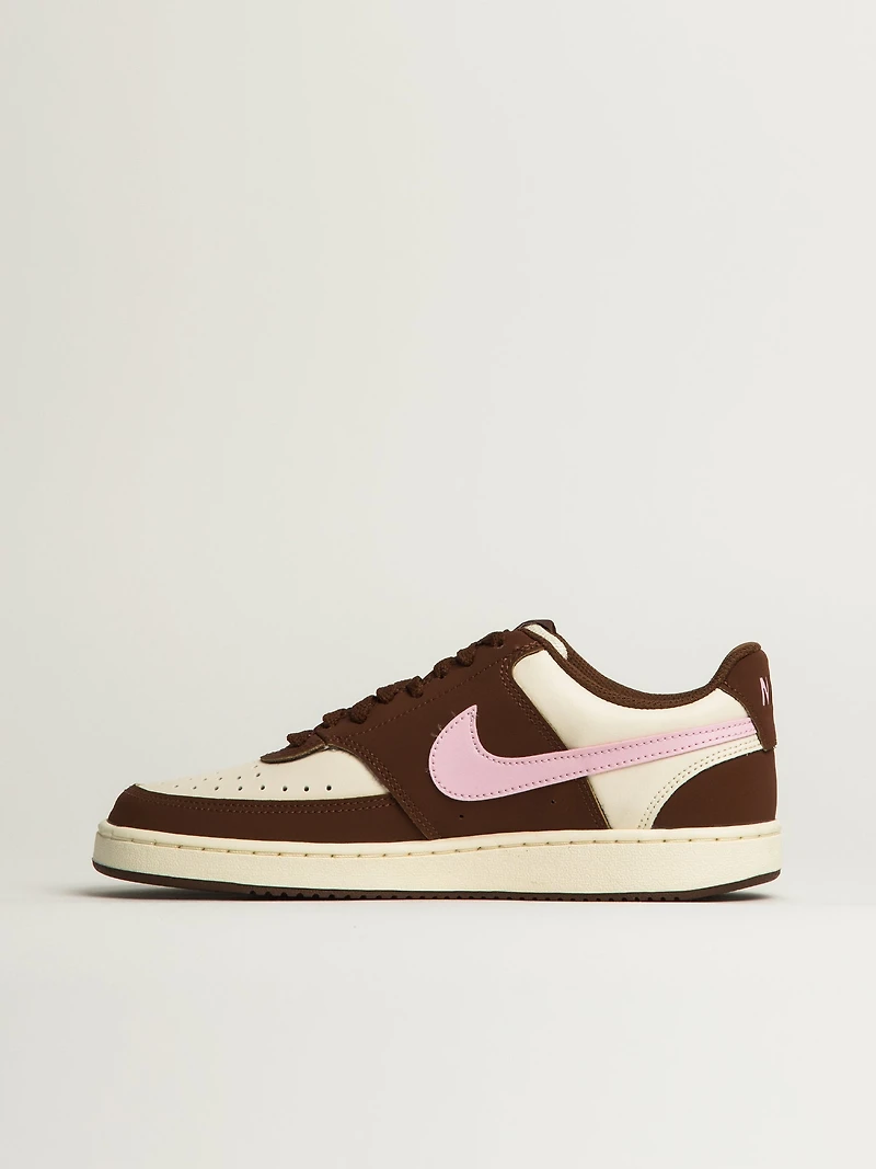 WOMENS NIKE COURT VISION LOW SNEAKER - BROWN