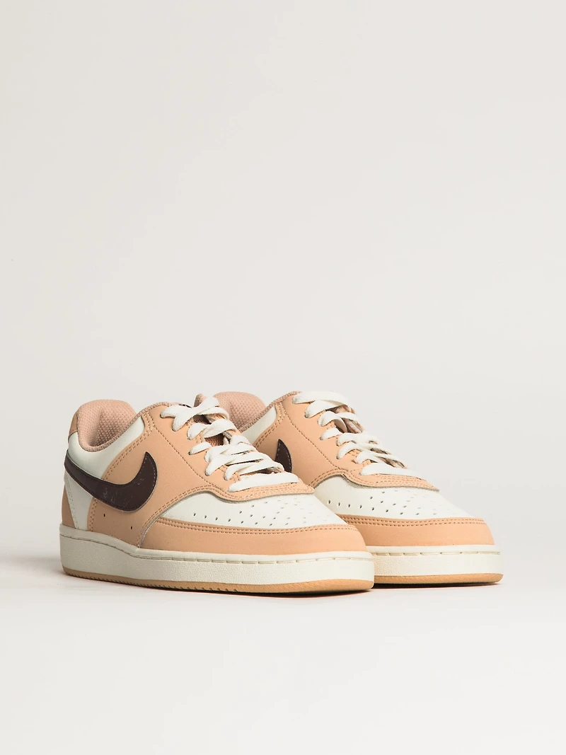 BASKETS BASSES NIKE COURT VISION POUR FEMMES - BEIGE