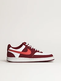 WOMENS NIKE COURT VISION LOW SNEAKER - TEAM RED/WHITE