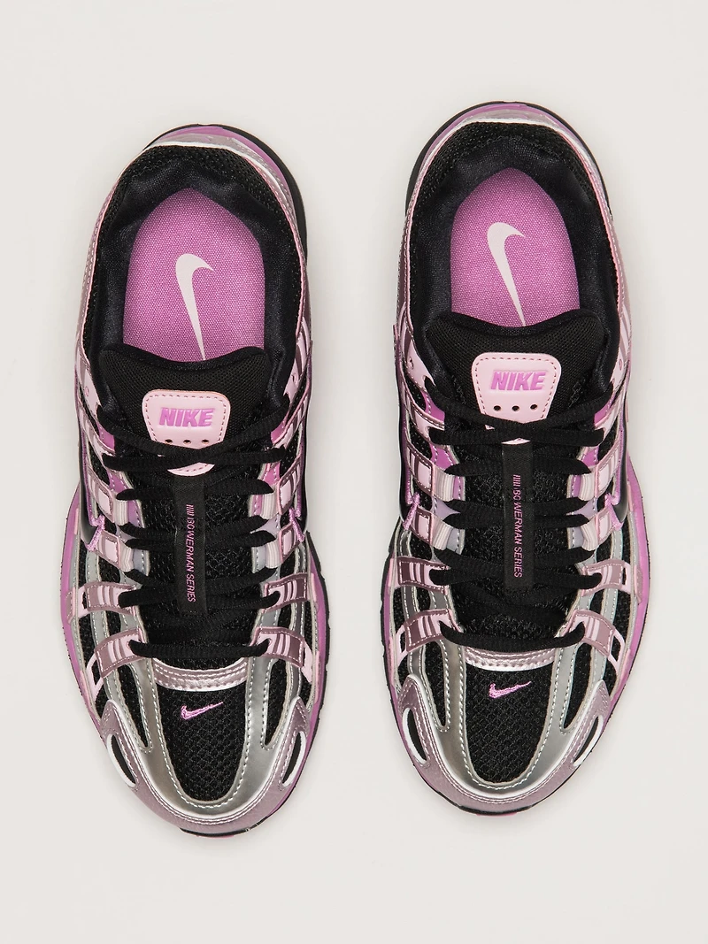 NIKE P - 6000 BASKETS NOIR/ROSE