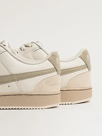 NIKE COURT VISION LO SUEDE SNEAKER - CREAM