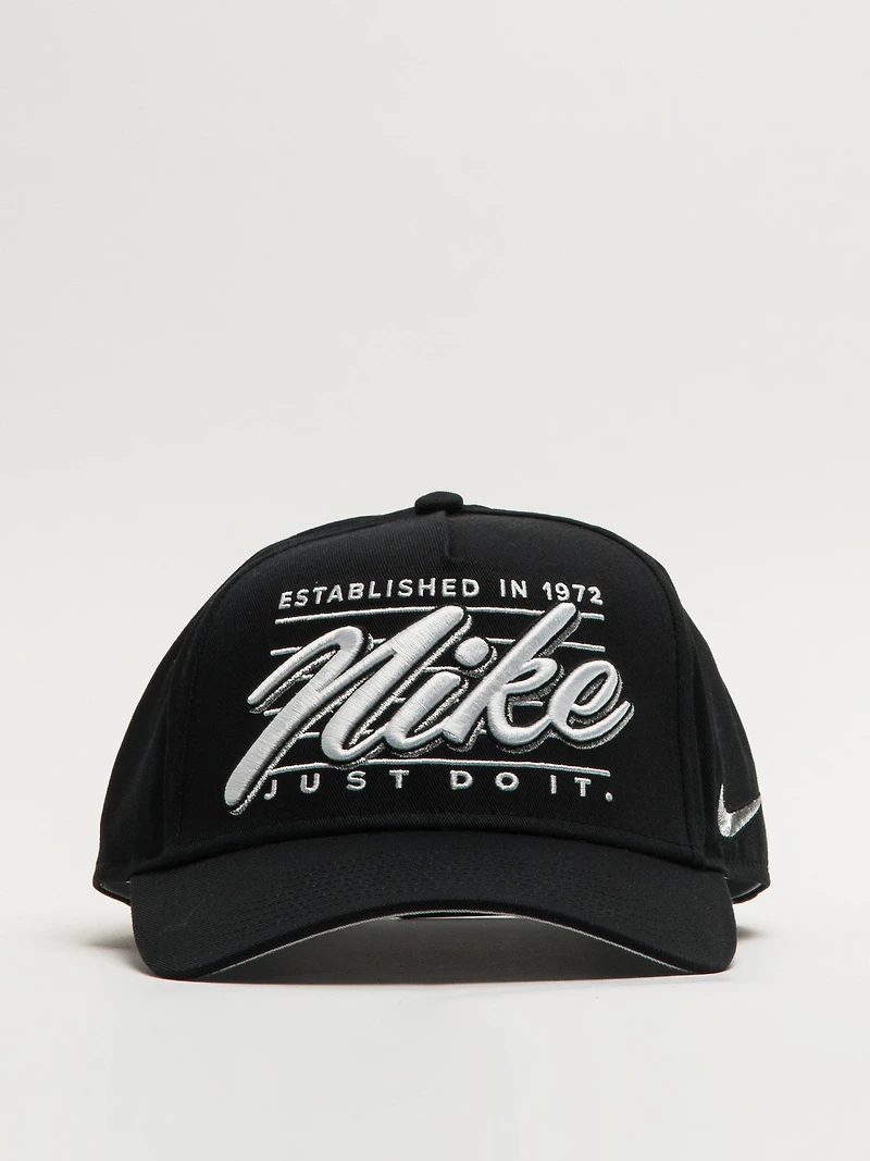 NIKE A FRAME SNAP HAT - BLACK