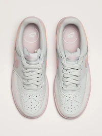 NIKE COURT VISION LO SUEDE SNEAKER - WHITE/PINK