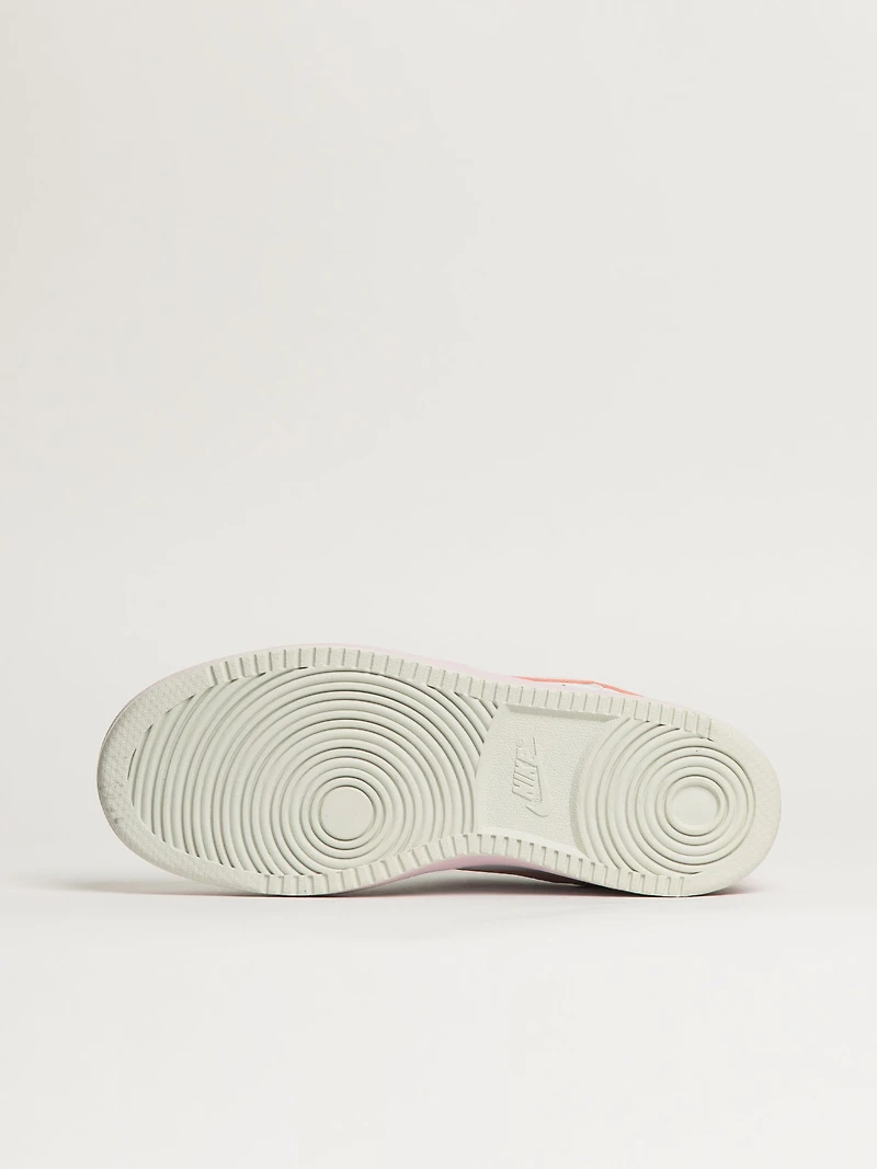 NIKE COURT VISION LO SUEDE SNEAKER - BLANC/ROSE