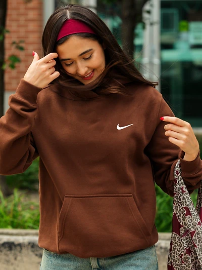NIKE PULL OVER HOODIE - CACAO