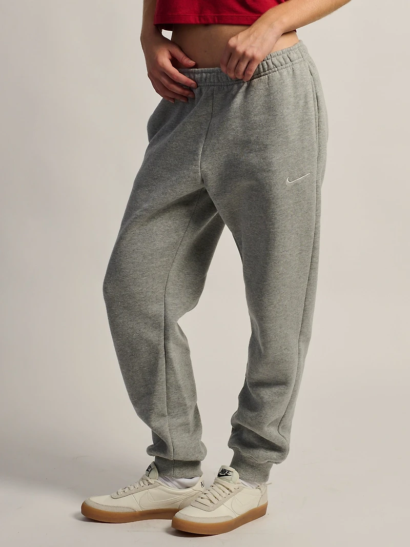 NIKE STUDIO FLEECE MID RISE JOGGER - DARK GREY