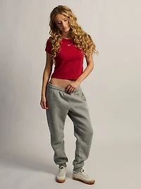 NIKE STUDIO FLEECE JOGGER TAILLE MI-HAUTE - GRIS FONCÉ