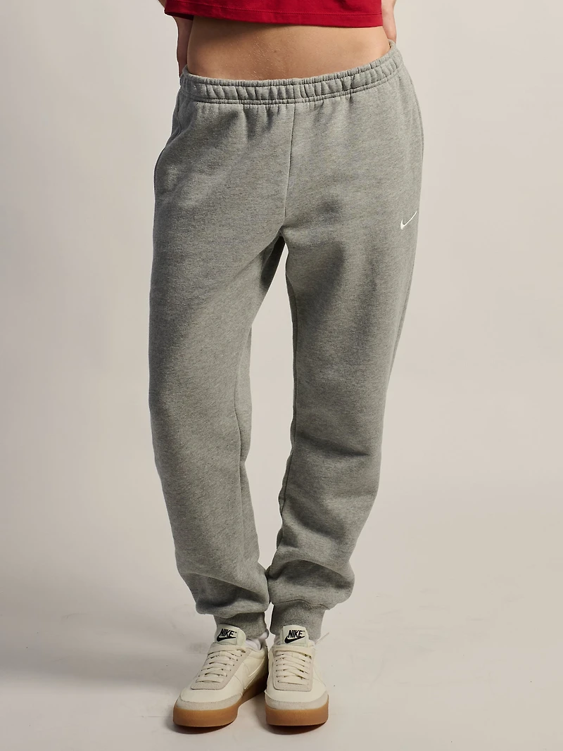 NIKE STUDIO FLEECE MID RISE JOGGER - DARK GREY