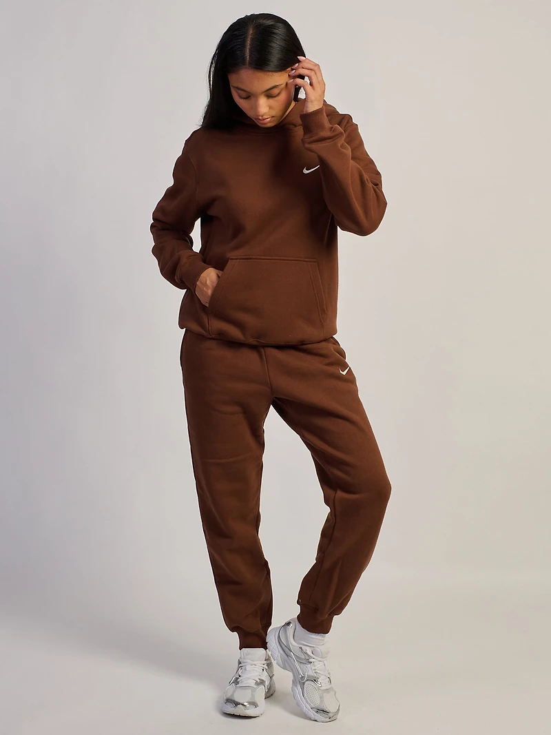 NIKE MID RISE JOGGERS -COCOA