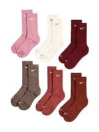 NIKE EVERYDAY CUSHIONED DRI-FIT CREW SOCKS 6 PACK