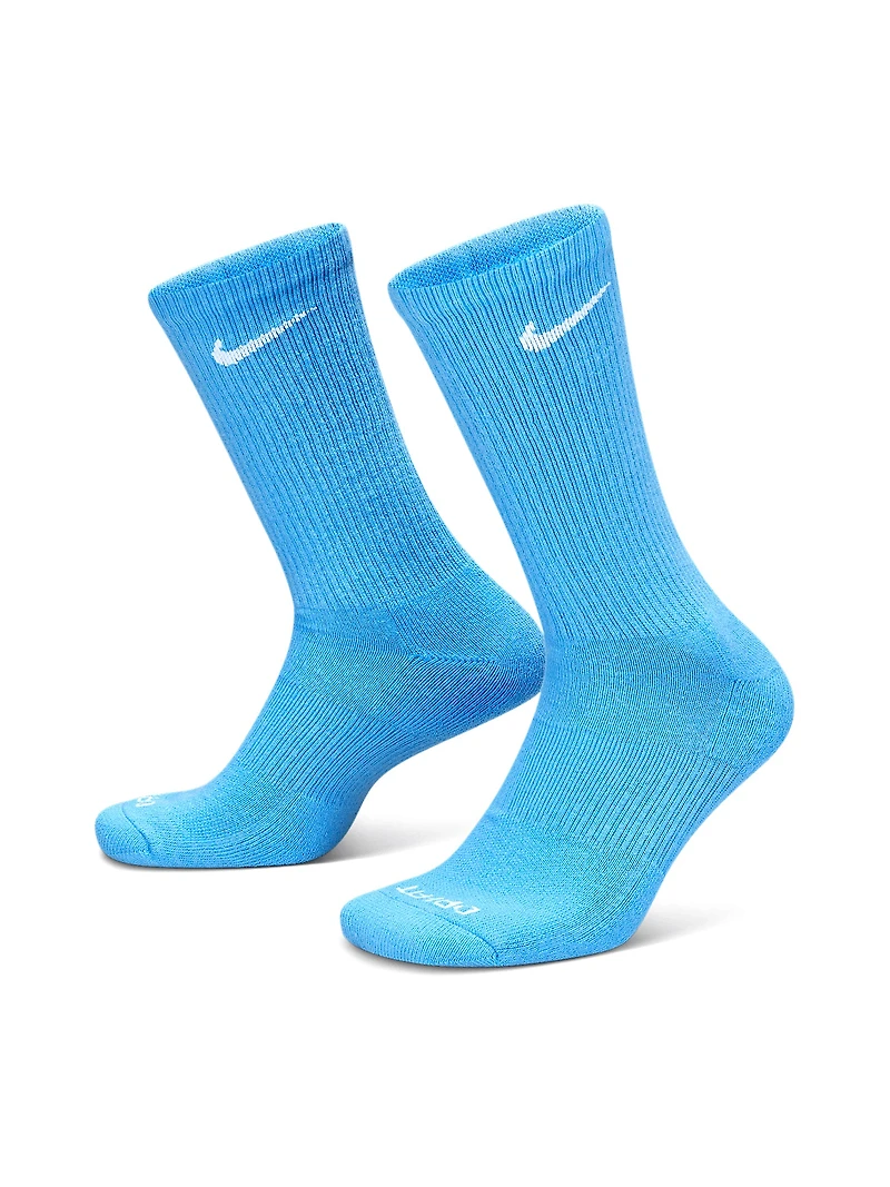 CHAUSSETTE NIKE EVERYDAY DRI-FIT CREW COUSSINÉE 6 PK