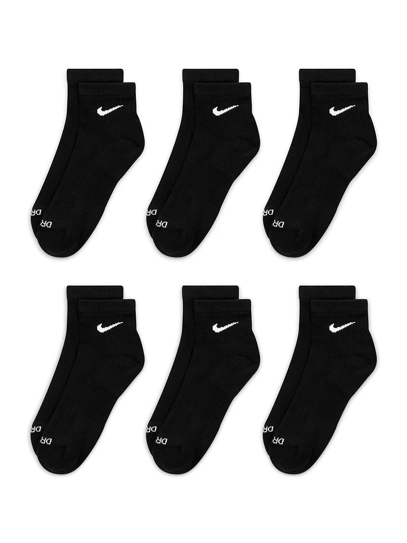 NIKE EVERYDAY PLUS CUSHIONED ANKLE SOCKS 6 PACK