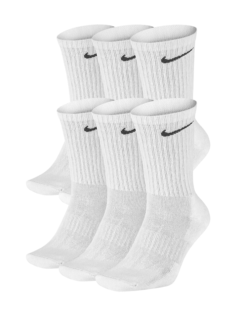 NIKE EVERYDAY CUSHIONED 6 PACK SOCKS