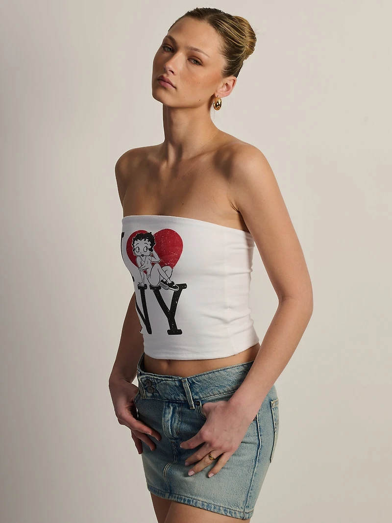 NTD APPAREL BETTY BOOP NY TUBE TOP
