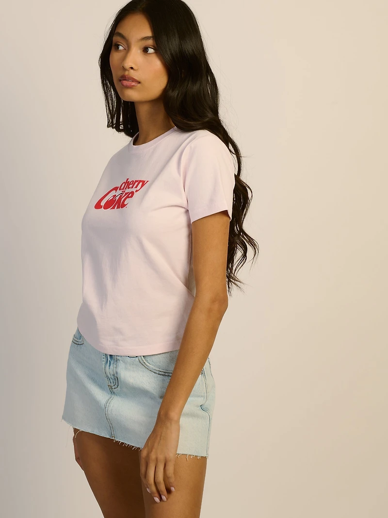 PINK CHERRY COKE BOXY TEE