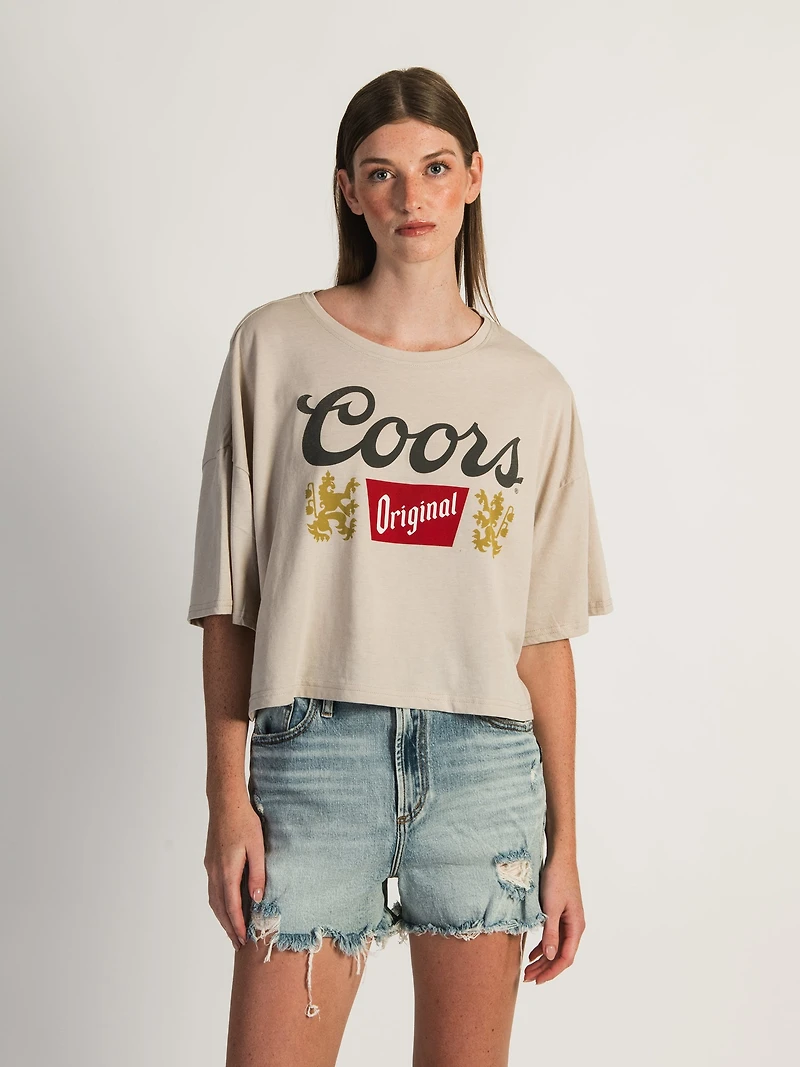 COORS BOXY CROP T-SHIRT - CLEARANCE
