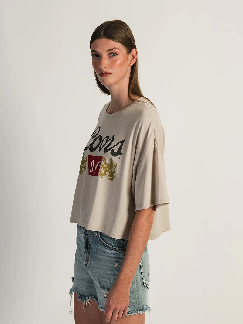 COORS BOXY CROP T-SHIRT - CLEARANCE
