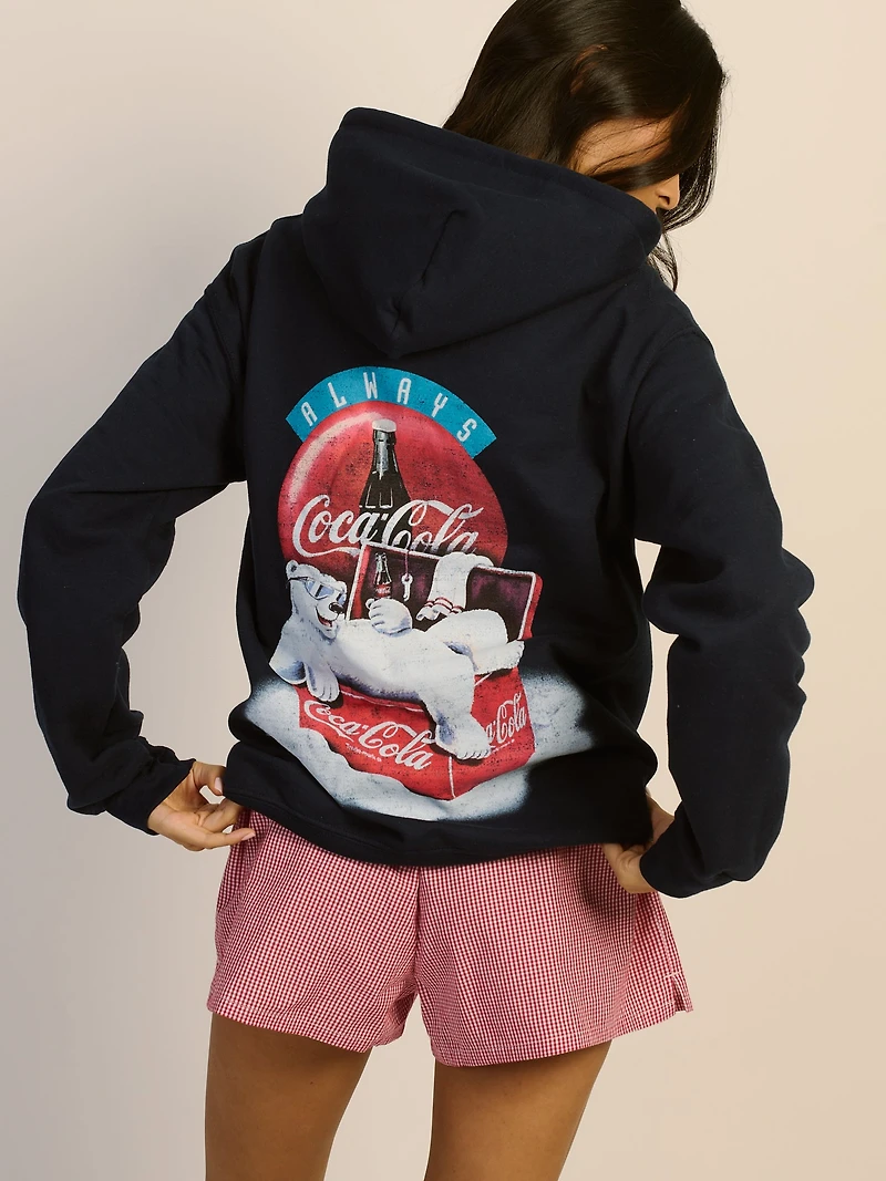 PULL-OVER À CAPUCHE OURS COCA COLA