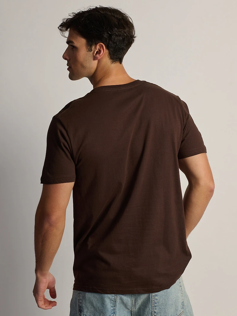 NTD APPAREL COORS WESTERN T-SHIRT-BROWN