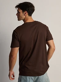 NTD APPAREL COORS WESTERN T-SHIRT-BROWN