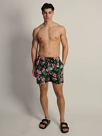COORS LIGHT FLORAL SWIM SHORT